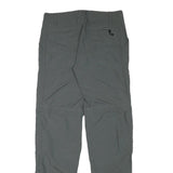 COLUMBIA Womens Grey Regular Fit Straight Leg Polyester Blend Trousers W30 L32