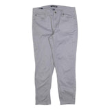 CALVIN KLEIN JEANS Womens Cotton Blend Grey Slim Slim Leg Trousers W32 L26