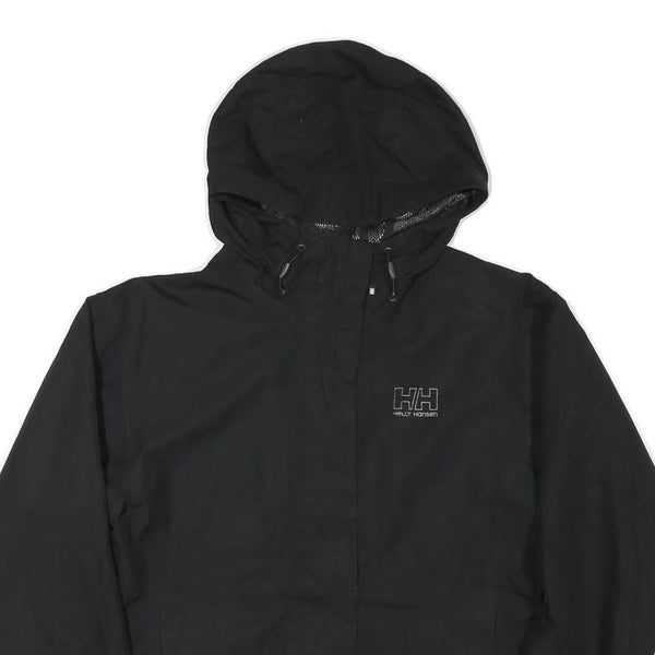 HELLY HANSEN Womens Black Helly Tech Jacket M Polyester Blend Zip Hooded Outdoor
