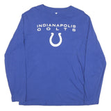 FANATICS Mens Blue Indianapolis Colts Graphic T-Shirt L Long Sleeve Crew Neck