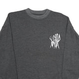 EXPRESS WEAR Mens Grey Cotton Blend Crew Neck M Logo Graphic Sweatshirt