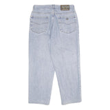 WAMPUM Mens Classic Blue Jeans Denim Light W33 L28 Zip Cotton Relaxed Fit