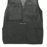 DOGGER Mens Black Safari Vest XS Polyester Blend Mesh Zip Outdoor Utility Jacket