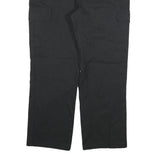 DICKIES Mens Cotton Blend Black Regular Straight Trousers W38 L29 Workwear Zip