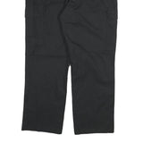 DICKIES Mens Cotton Blend Black Regular Straight Trousers W38 L29 Workwear Zip