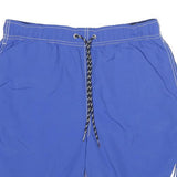 NAUTICA Mens Shorts Blue Casual Swimwear M W28 Drawstring Logo Embroidered