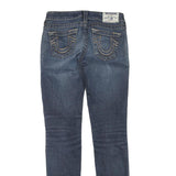 TRUE RELIGION Womens Jeans Blue Regular Skinny Denim Medium W25 L32 Classic Zip