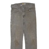 CARHARTT Mens Jeans Grey Regular Straight Denim W32 L29 Workwear Durable