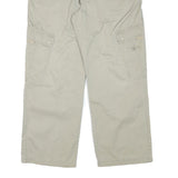 GIN TONIC Mens Cotton Blend Beige Relaxed Straight Trousers W34 L28 Casual Cargo