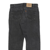 LEVI'S 505 Mens Jeans Black Regular Straight Denim Medium W36 L27 Classic Fit