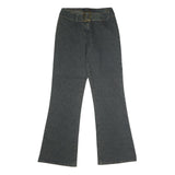 JUST ME Womens Regular Fit Bootcut Denim Dark Jeans W30 L34 Belted Waist