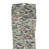 TALLY WEIJL Womens Cotton Blend Camouflage Slim Tapered Trousers W30 L28 Zip