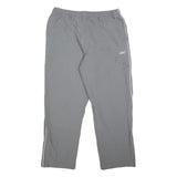 REEBOK Mens Joggers Grey Tapered L W34 L30 Athletic Track Pants Polyester Blend