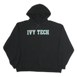 CHAMPION Mens Black Ivy Tech Hoodie 2XL Pullover Cotton Sweatshirt