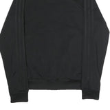 ADIDAS Mens Black Coach Jacket S Polyester Plain Zip Athletic Sportswear