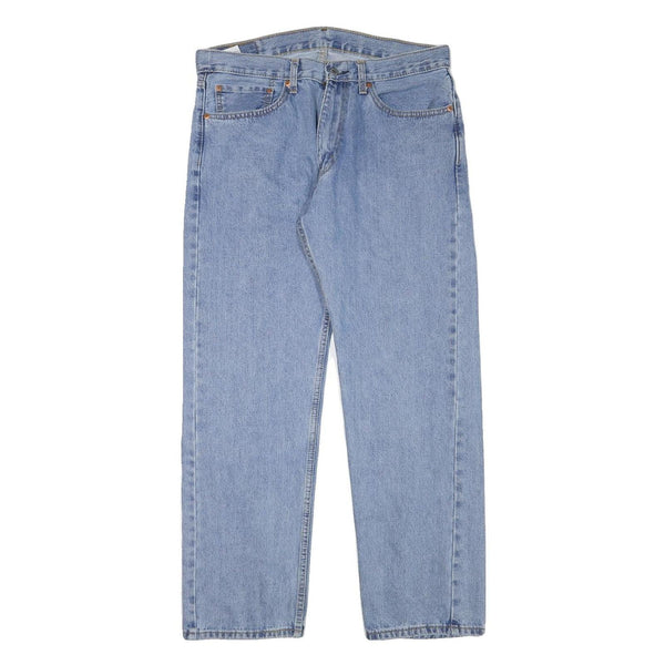 LEVI'S 505 Mens Jeans Blue Regular Straight Denim Medium W33 L29 Classic Fit Zip