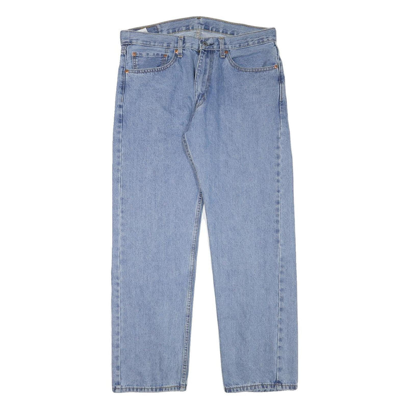 LEVI'S 505 Mens Jeans Blue Regular Straight Denim Medium W33 L29 Classic Fit Zip