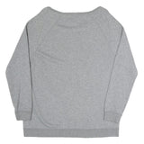NIKE Womens Grey Crew Neck M Cotton Blend Sweatshirt Casual Sportswear
