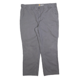 CARHARTT Mens Cotton Blend Grey Relaxed Fit Straight Leg Trousers W44 L32