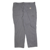 CARHARTT Mens Cotton Blend Grey Relaxed Fit Straight Leg Trousers W44 L32
