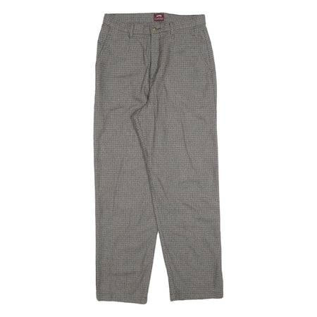 RIDERS Womens Polyester Blend Grey Regular Straight Trousers W30 L30 Casual