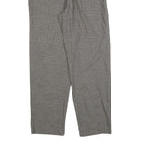 RIDERS Womens Polyester Blend Grey Regular Straight Trousers W30 L30 Casual