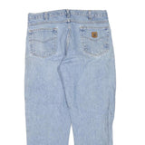 CARHARTT Mens Jeans Blue Regular Straight Denim Light W36 L30 Durable Workwear
