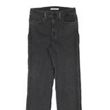 LEVI'S Womens Black Regular Straight Denim Jeans W25 L29 Classic Cotton Blend
