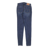 LEVI'S 710 Womens Slim Skinny Denim Raw Blue Stretch W26 L30 Skinny Jeans
