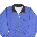 LOFFLER Mens Blue & Black Sports Jacket XL Polyester Blend Zip Up Casual