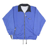 LOFFLER Mens Blue & Black Sports Jacket XL Polyester Blend Zip Up Casual