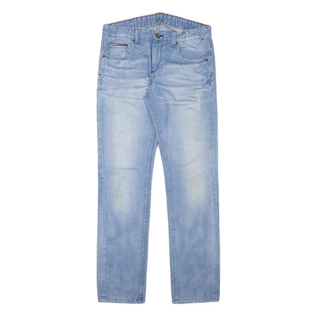 TOMMY HILFIGER Mens Jeans Blue Slim Straight Denim Light W30 L30 Classic Fit