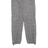 H&M Mens Cotton Blend Grey Regular Cargo Trousers W34 L34 Utility Casual Zip