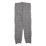 H&M Mens Cotton Blend Grey Regular Cargo Trousers W34 L34 Utility Casual Zip