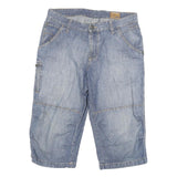 CASUAL WEAR Mens Light Blue Denim Casual Shorts L W32 Cotton Blend Comfortable