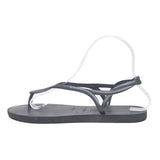 HAVAIANAS Slim Womens Sandals Black Synthetic UK 4.5 Stylish Lightweight Summer