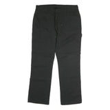 DICKIES Mens Cotton Blend Black Regular Straight Leg Trousers W38 L32 Workwear