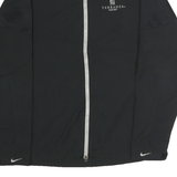 NIKE Mens Black Shell Jacket S Polyester Zip Sportswear Resort Logo