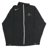NIKE Mens Black Shell Jacket S Polyester Zip Sportswear Resort Logo
