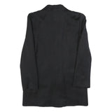 GINA Womens Black Double Breasted Jacket M Polyester Blend Tailored Button
