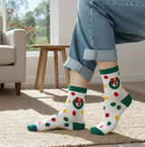 Anyfootwear 3 Pairs Women’s Joyful Holiday Cotton Socks Funny Gift Party