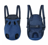 Anypet Denim Navy Pet Carrier Backpack – Small Travel Bag with Front Pocket for Pets