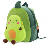 Anypack 3D Yellow Avocado Kids School Backpack Cute Cartoon Animal Style Children Toddler Plush Bag Perfect Accessories For Boys and Girls