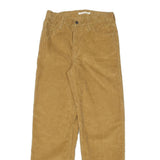 LEVI'S Womens Cotton Blend Tan Relaxed Straight Trousers W28 L30 Casual Everyday