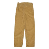 LEVI'S Womens Cotton Blend Tan Relaxed Straight Trousers W28 L30 Casual Everyday