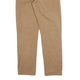 CARHARTT Mens Regular Fit Beige Cotton Blend Zip Trousers W34 L32 Workwear