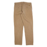 CARHARTT Mens Regular Fit Beige Cotton Blend Zip Trousers W34 L32 Workwear