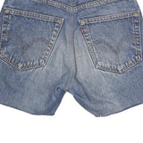 REWORK Womens Denim Blue Shorts M W27 Casual Cotton Classic Fit Distressed