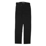 LEVI'S Womens Regular Black Jeans Denim W25 L28 Classic Zip Cotton Blend