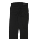 LEVI'S Womens Regular Black Jeans Denim W25 L28 Classic Zip Cotton Blend